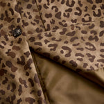 Vintage Leopard Print Eco-suede Jacket