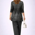 Vera™ | Black & Silver Paisley Three-Piece Set