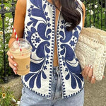 Sleeveless Embroidered Jacket