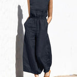 Wide Leg Long Jumpsuit