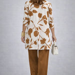 Henrietta™ | Caramel Leaf-Print Three-Piece Set