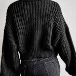 Rolled Neck Drop Shoulder Sweater