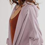 Nadorine Women's Cardigan Zipper Sweater Loungewear Outerwear Hoodie Long Jacket