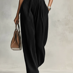 Women's Minimalist Lapel Sleeveless Jumpsuit With Belt