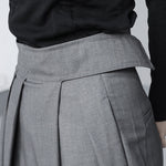 Plus Size High Waist Magic Sticker Suit Wide Leg Pants