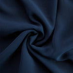 Elegant Urban Navy Blue Halter Neck Top And Printed Wide-leg Pants Chiffon Set