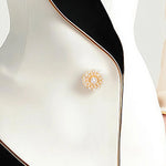 Bertille White Asymmetrical Blazer with Contrasting Lapels