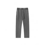 KZZ Men's Acid-Wash Solid Color Loose-Fit Casual Sweatpants