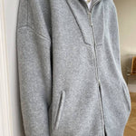 Oversized Open Collar Cardigan