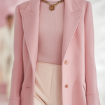 Elegant Classic Lapel Single-breasted Long Tweed Coat