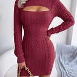 Sexy Hollow Sweater Dress