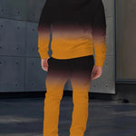 KZZ Men's Suit with 3D Print and Hood