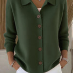 Women’s button-up knitted cardigan sweater