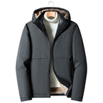KZZ Men's Solid Thermal Lined Zip Up Heated Jacket