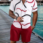 KZZ Short-Sleeve Polo Shirt and Elastic-Waist Shorts