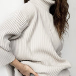 Nadorine Women's Casual Two Pieces Sets Turtleneck Sweater and Midi Skirt Suits