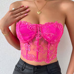Floral Lace Corset Top