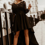 Nadorine Women's Asymmetrical Lace Bridesmaid Dress