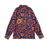 Long Sleeves Buttoned Flower Print Lapel Blouses&Shirts Tops