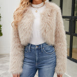 Faux Fur Warm Short Jacket Coat