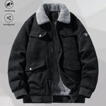 KZZ Men's Retro Corduroy Jacket