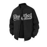 KZZ Letter Print Sports Jacket
