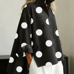 Printed Faux-Denim Casual Shirt with Stand Collar