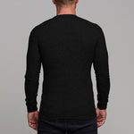 KZZ Slim Fit Knit Long Sleeve T-Shirt for Men