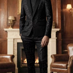 KZZ Men's Glitter Suit