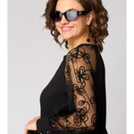 Yasmina | Classic Dress with Lace Sleeves