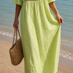 Livian | Embroidered Linen Dress