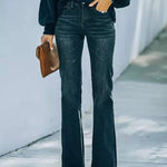 Flared Jeans High Waist Stretch Slimming Wide Leg Pants