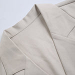 KZZ Men's Notched-Lapel Two-Piece Loungewear Set