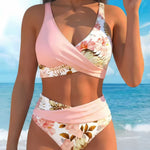 Women's Sexy Bikini Set with Tropical Floral Print