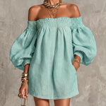 Rosaline | Off-Shoulder Puff-Sleeve Mini Dress