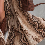 Esther | Vintage Snake Print Maxi Dress