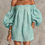Rosaline | Off-Shoulder Puff-Sleeve Mini Dress