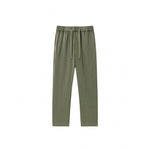 KZZ Men's Acid-Wash Solid Color Loose-Fit Casual Sweatpants