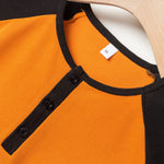 KZZ  Men's button-down Henley collar sports polo shirt