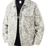 KZZ Men's Printed Zip-Up Jacket