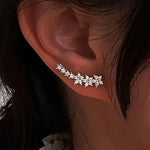 Timeless flower-shaped earrings
