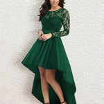 Nadorine Women's Asymmetrical Lace Bridesmaid Dress
