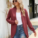 Loose Fit Lightweight V-neck Open Front Sweater Cardigan