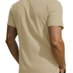 KZZ Men's Breathable Solid-Color Casual T-Shirt