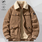 KZZ Men's Retro Corduroy Jacket