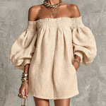 Rosaline | Off-Shoulder Puff-Sleeve Mini Dress