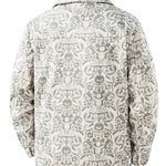 KZZ Men's Printed Zip-Up Jacket