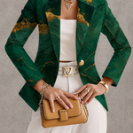 HONORINE | EMERALD MARBLE BLAZER