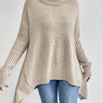 Mackenzie | Oversized Knit Turtleneck Sweater
