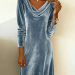 Olga | Loose Fitting Velvet Dress